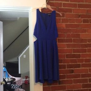Express blue dress with cut outs